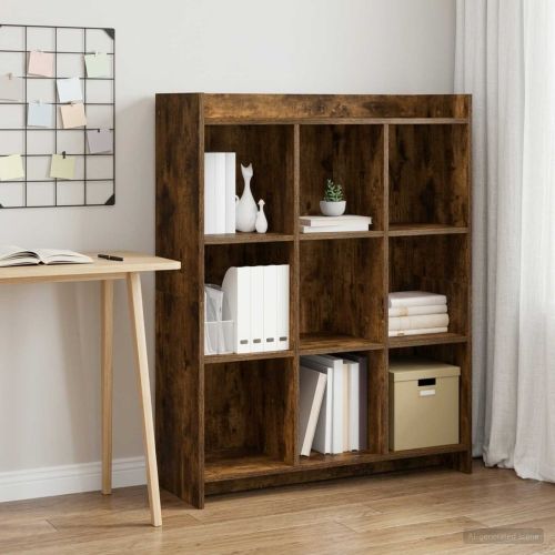 Библиотека Опушен дъб 87,5 x 30 x 111 см Инженерна дървесина