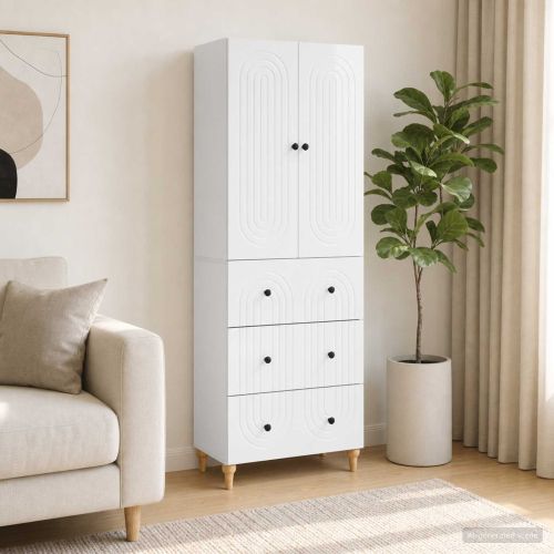 Комплект шкафове 2 pcs 66 x 34,5 x 90 см Инженерна дървесина