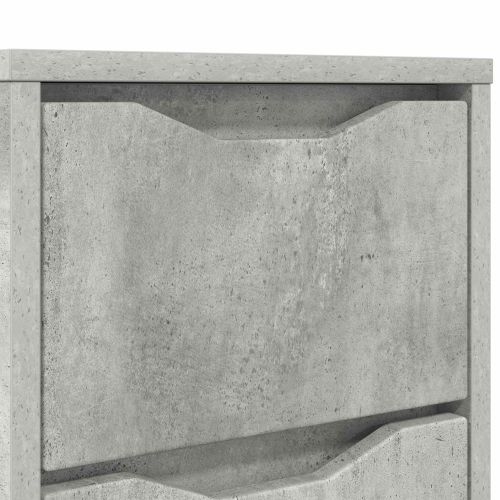 Нощни маси с чекмедже 2 pcs Циментено сиво 30,5 x 30 x 43 см