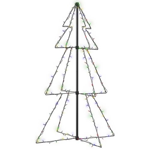 Коледна елха конус, 160 LED, за закрито и открито, 78x120 см