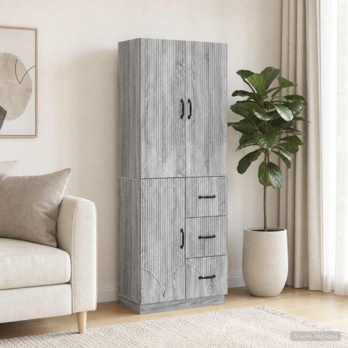 Комплект шкафове 2 pcs Сив Сонома Инженерна дървесина