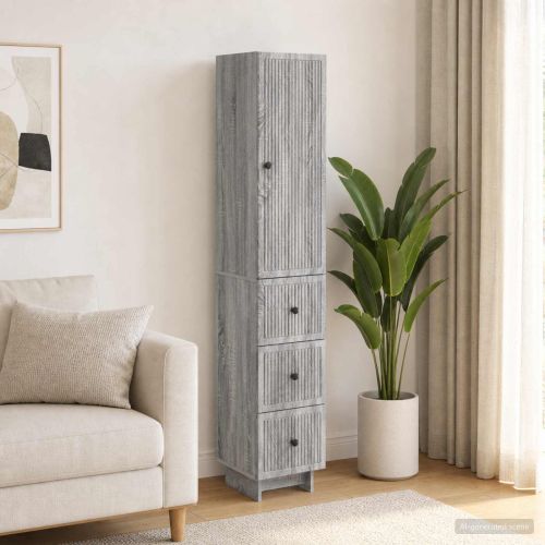 Комплект шкафове 2 pcs 33 x 34,5 x 90 см Инженерна дървесина
