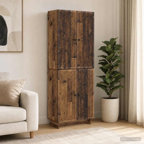 Комплект шкафове 2 pcs Старо дърво 66 x 34,5 x 90 см