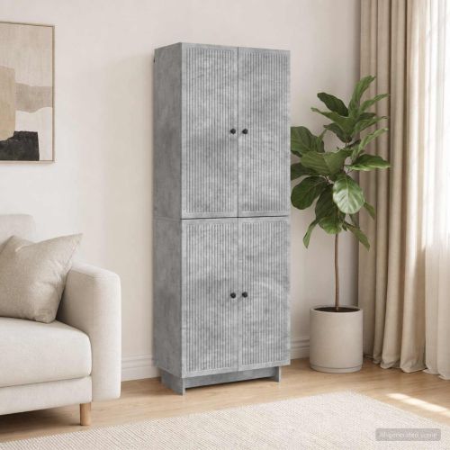 Комплект шкафове 2 pcs Бетонно сиво 66 x 34,5 x 90 см