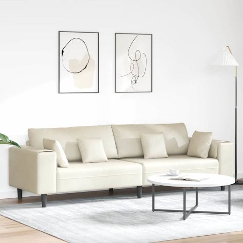 Диван Крем 250 x 77 x 76 см Кадифе