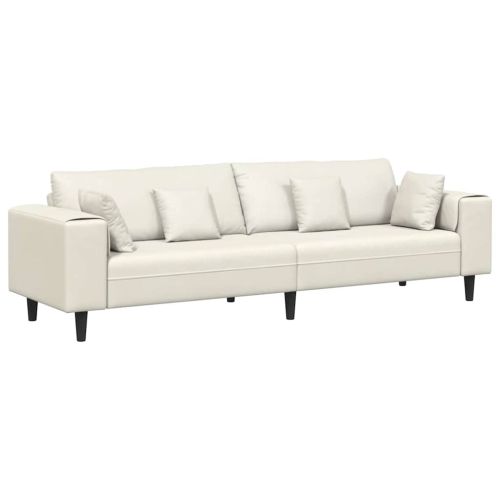 Диван Крем 250 x 77 x 76 см Кадифе