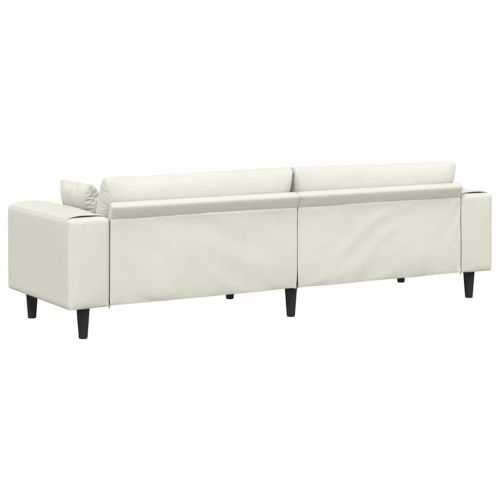 Диван Крем 250 x 77 x 76 см Кадифе