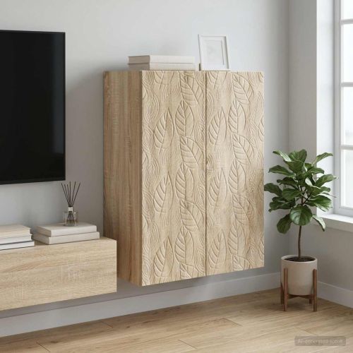 Стенно шкафче Дъб сонома 66 x 34,5 x 90 см Инженерна дървесина