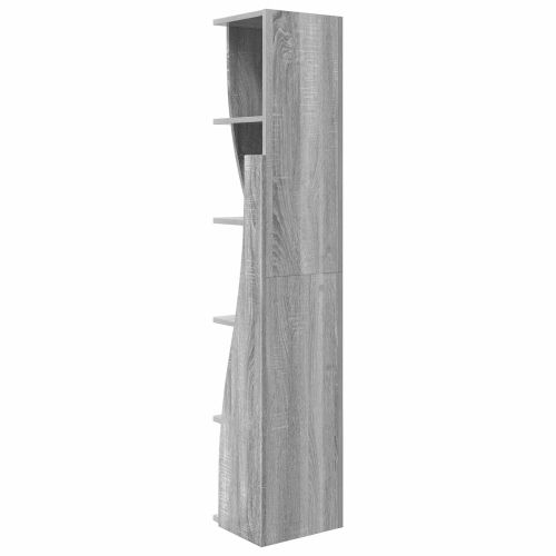 Ъглов шкаф Сив Сонома 27,5x27x140см Инженерно дърво