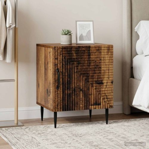 Нощен шкаф 2 pcs Старо дърво 43 x 34,5 x 50 см