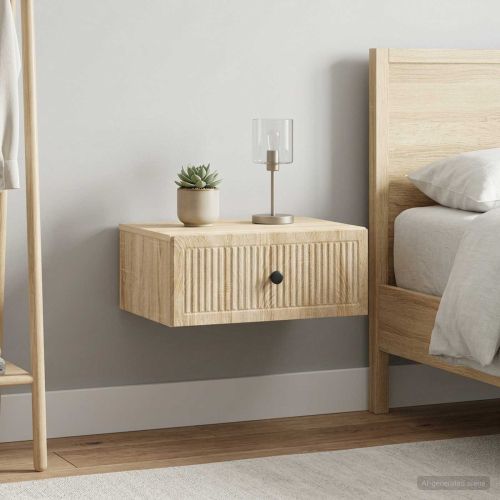 Нощен шкаф с чекмедже 2 pcs Дъб сонома 49 x 34,5 x 20 см