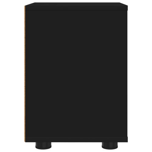 Нощни маси 2 pcs Черно 30,5 x 30 x 43 см Инженерно дърво