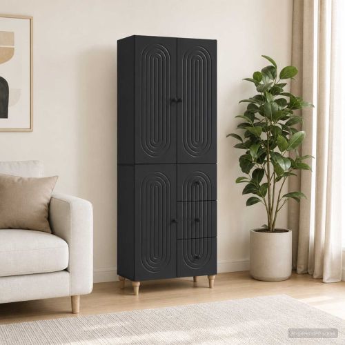 Комплект шкафове 2 pcs 66 x 34,5 x 90 см Инженерна дървесина