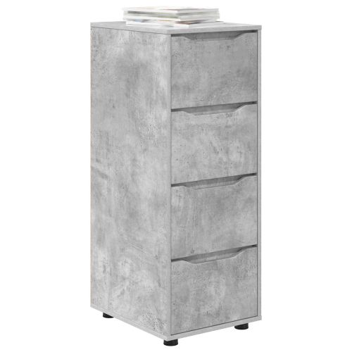 Шкаф за съхранение Циментено сиво 40 x 48 x 105 см