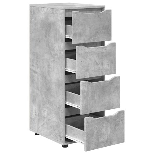 Шкаф за съхранение Циментено сиво 40 x 48 x 105 см