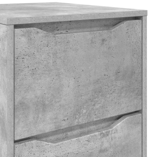 Шкаф за съхранение Циментено сиво 40 x 48 x 105 см