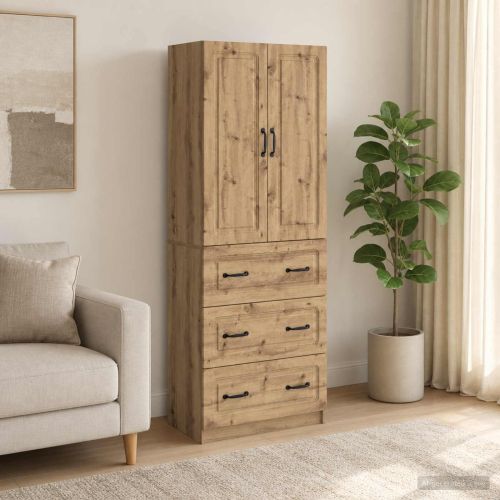 Комплект шкафове 2 бр. 66 x 34,5 x 87 см Инженерна дървесина