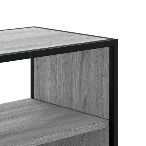 ТB шкаф, сив сонома, 100x31x39,5 см, инженерно дърво и метал