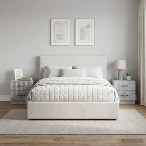 Нощен шкаф с чекмедже 2 pcs Бетонно сиво 43 x 34,5 x 44,5 см