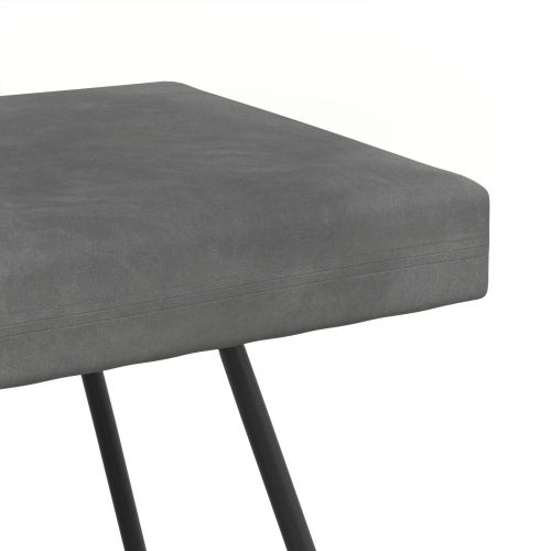 Пейка Тъмносиво 110 x 40 x 45 cm Кадифе