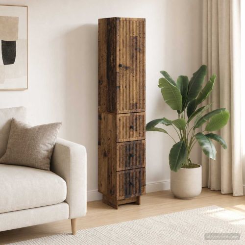 Комплект шкафове 2 pcs Старо дърво 33 x 34,5 x 90 см