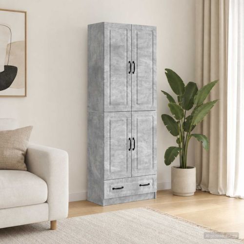 Комплект шкафове 2 pcs Бетонно сиво Инженерна дървесина