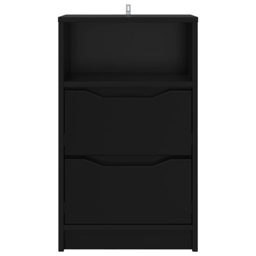 Нощни маси 2 pcs Черно 40 x 30 x 467 см Инженерно дърво