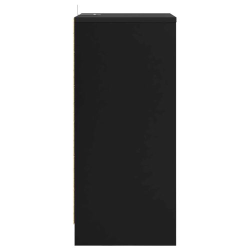 Нощни маси 2 pcs Черно 40 x 30 x 467 см Инженерно дърво