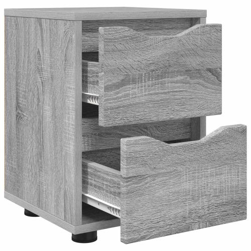 Нощни маси 2 pcs Сив Сонома 30,5 x 30 x 43 см Инженерно дърво