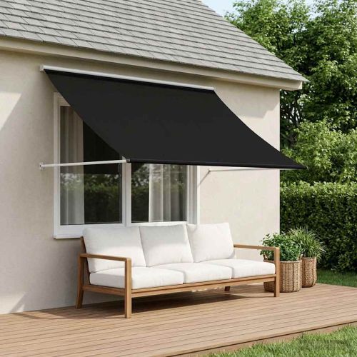 Сенник Черно 250 x 150 cm 180 г / м² полиестер с PU покритие