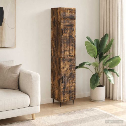 Комплект шкафове 2 pcs Опушен дъб 33 x 34,5 x 89,5 см