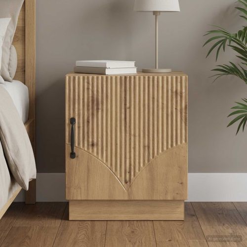 Нощно шкафче Дъб артизан 43 x 34,5 x 47 см Инженерна дървесина