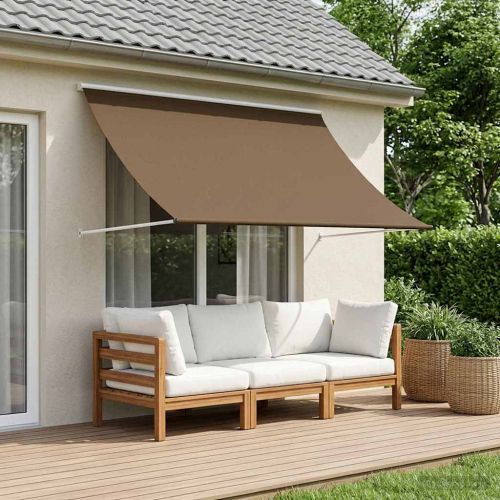 Сенник Таупе 400 x 150 cm 180 г / м² полиестер с PU покритие