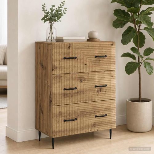 Чекмеджетен шкаф 66 x 34,5 x 89,5 см Инженерна дървесина