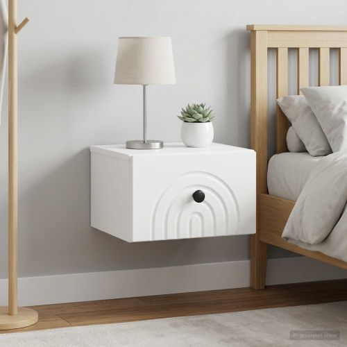 Спален шкаф с монтаж на стена 2 pcs Бяло 33 x 34,5 x 20 см