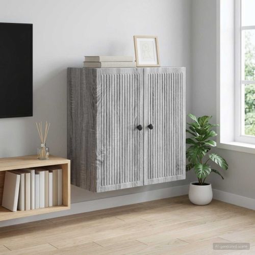 Стенно шкафче Сив Сонома 59 x 31 x 60 см Инженерна дървесина