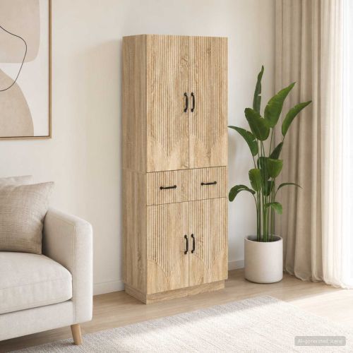 Комплект шкафове 2 pcs Дъб сонома Инженерна дървесина
