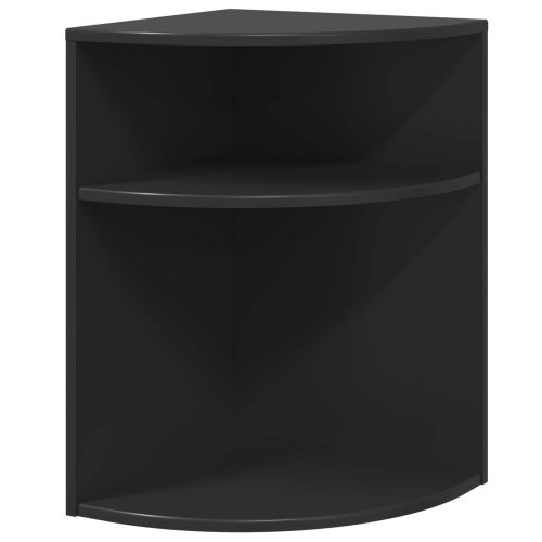 Крайна масичка Черно 39,7 x 39,7 x 60 см Инженерно дърво