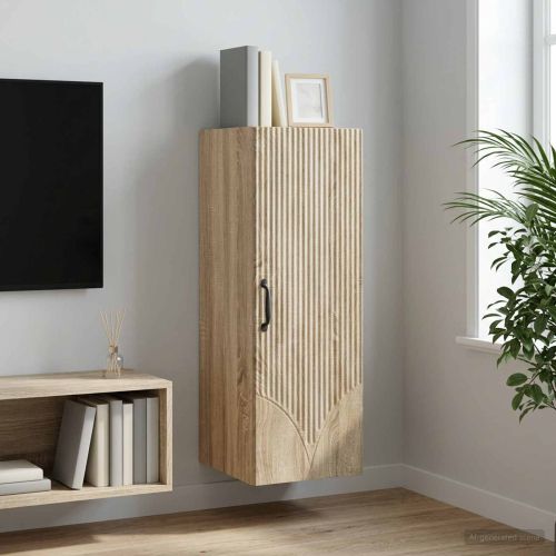 Стенно шкафче Дъб сонома 33 x 34,5 x 90 см Инженерна дървесина