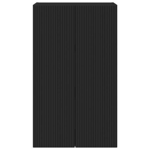 TV стенен шкаф Черно 59,5 x 31 x 100 см Инженерно дърво