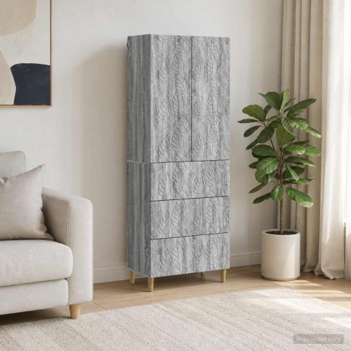 Комплект шкафове 2 pcs Сив Сонома 66 x 34,5 x 90 см