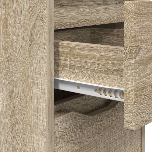 Нощни маси 2 pcs Сонома дъб 30,5 x 30 x 43 см Инженерно дърво