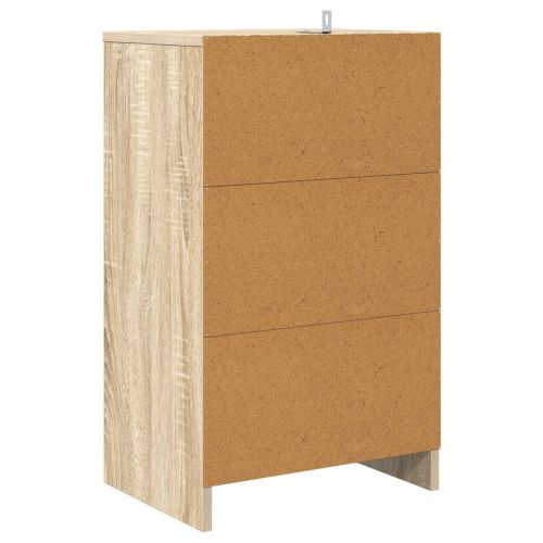 Нощно шкафче Сонома дъб 40 x 30 x 467 см Инженерно дърво