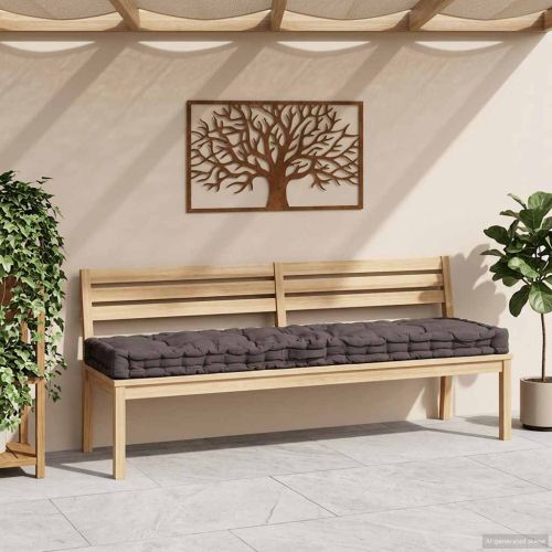 Палетна възглавница за под, памук, 120x40x7 см, антрацит