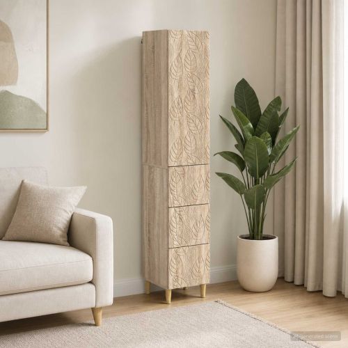 Комплект шкафове 2 pcs Дъб сонома 33 x 34,5 x 90 см