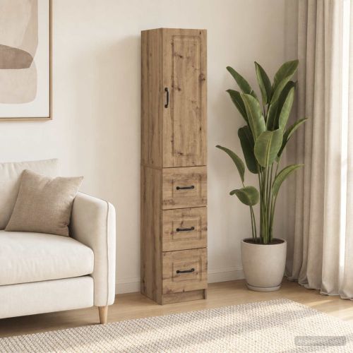 Комплект шкафове 2 бр. 33 x 34,5 x 87 см Инженерна дървесина