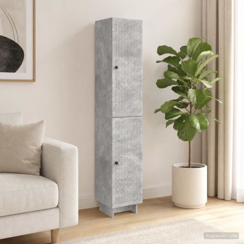 Комплект шкафове 2 pcs Бетонно сиво 34,5 x 33 x 90 см