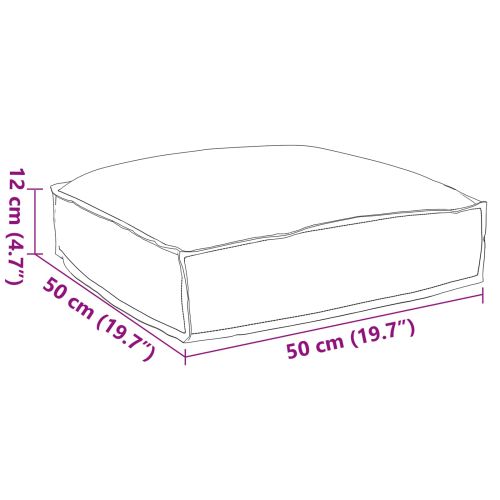 Възглавница Сив 50 x 50 x 12 cm Оксфордска тъкан
