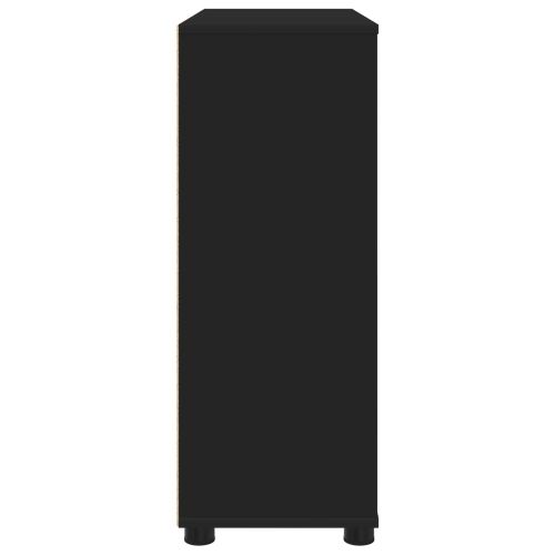 Шкаф за съхранение Черно 80 x 31 x 81 см Инженерно дърво