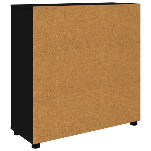Шкаф за съхранение Черно 80 x 31 x 81 см Инженерно дърво
